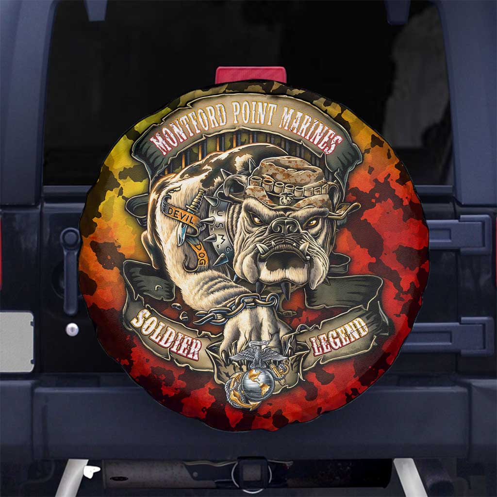 Chesty The Bulldog: Mascot Of Valor Spare Tire Cover - Wonder Print Shop