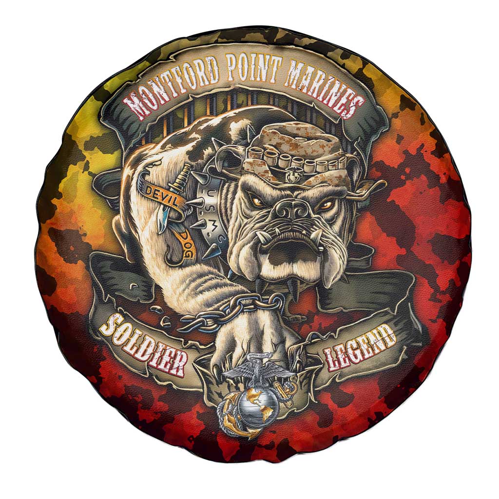 Chesty The Bulldog: Mascot Of Valor Spare Tire Cover - Wonder Print Shop