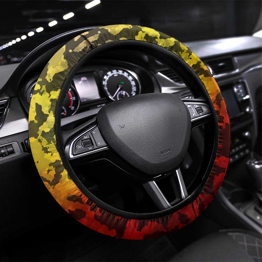 Chesty The Bulldog: Mascot Of Valor Steering Wheel Cover - Wonder Print Shop