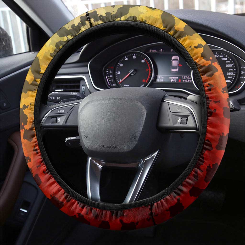 Chesty The Bulldog: Mascot Of Valor Steering Wheel Cover - Wonder Print Shop