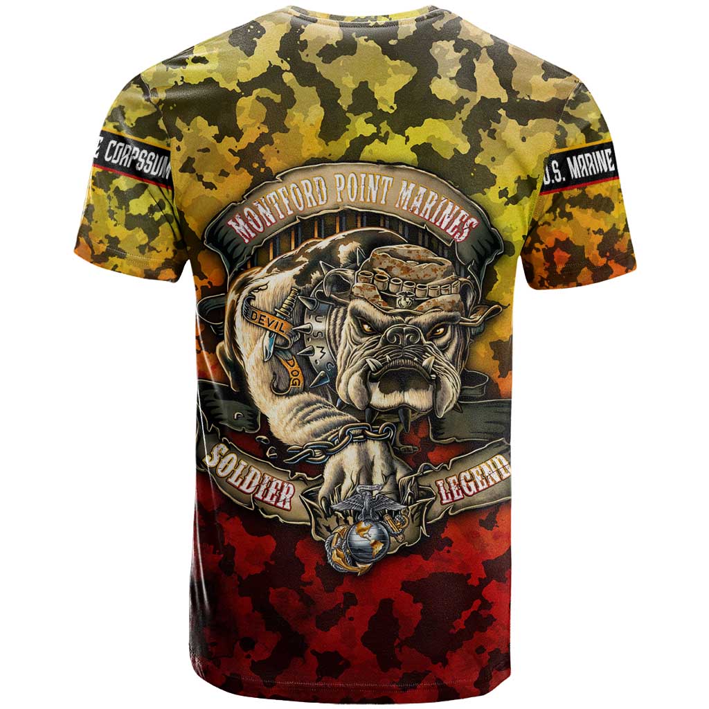 Chesty The Bulldog: Mascot Of Valor T Shirt - Wonder Print Shop