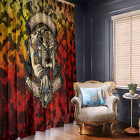 Chesty The Bulldog: Mascot Of Valor Window Curtain - Wonder Print Shop