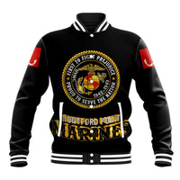 Breaking Barriers: Black Valor Baseball Jacket - Wonder Print Shop