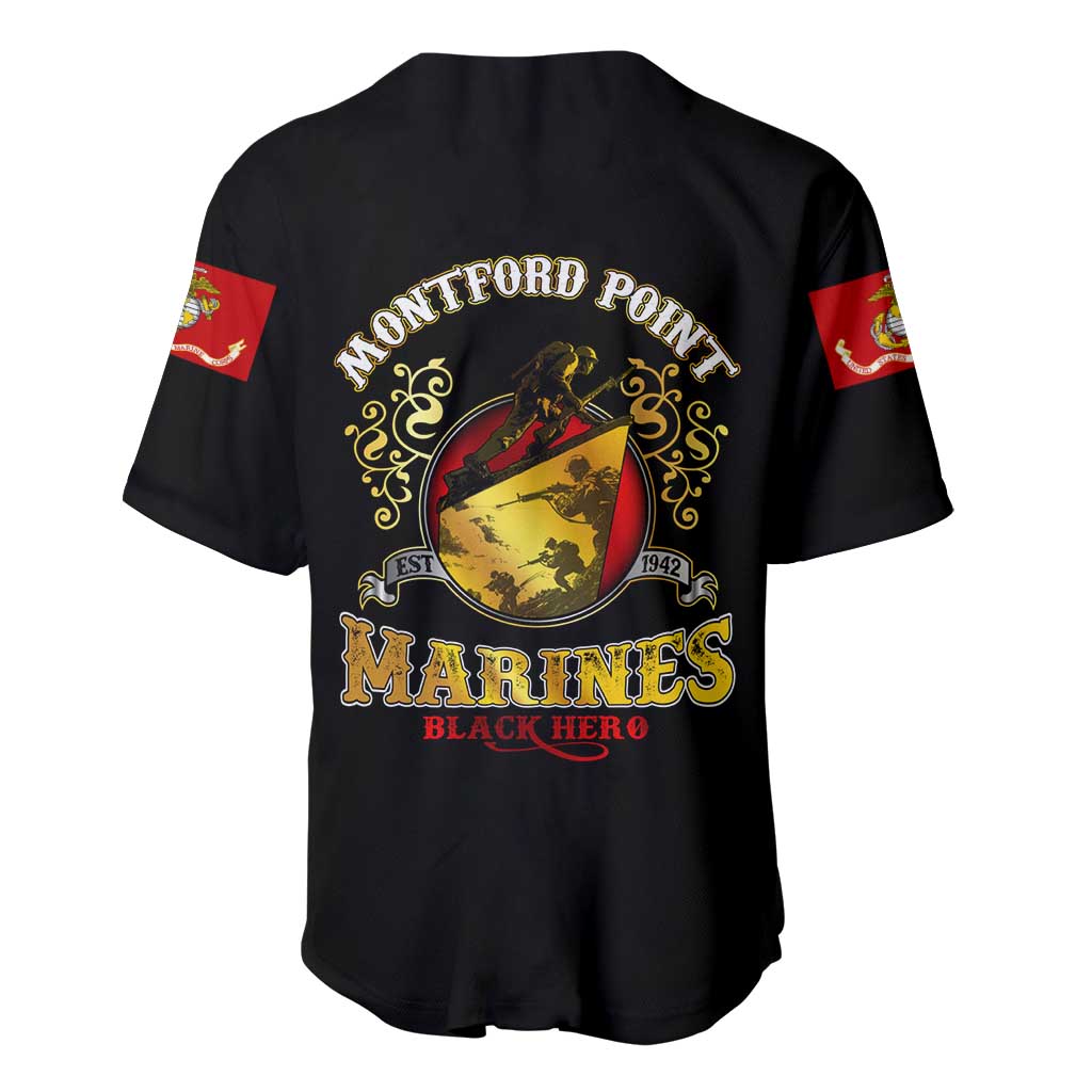 Breaking Barriers: Black Valor Baseball Jersey - Wonder Print Shop