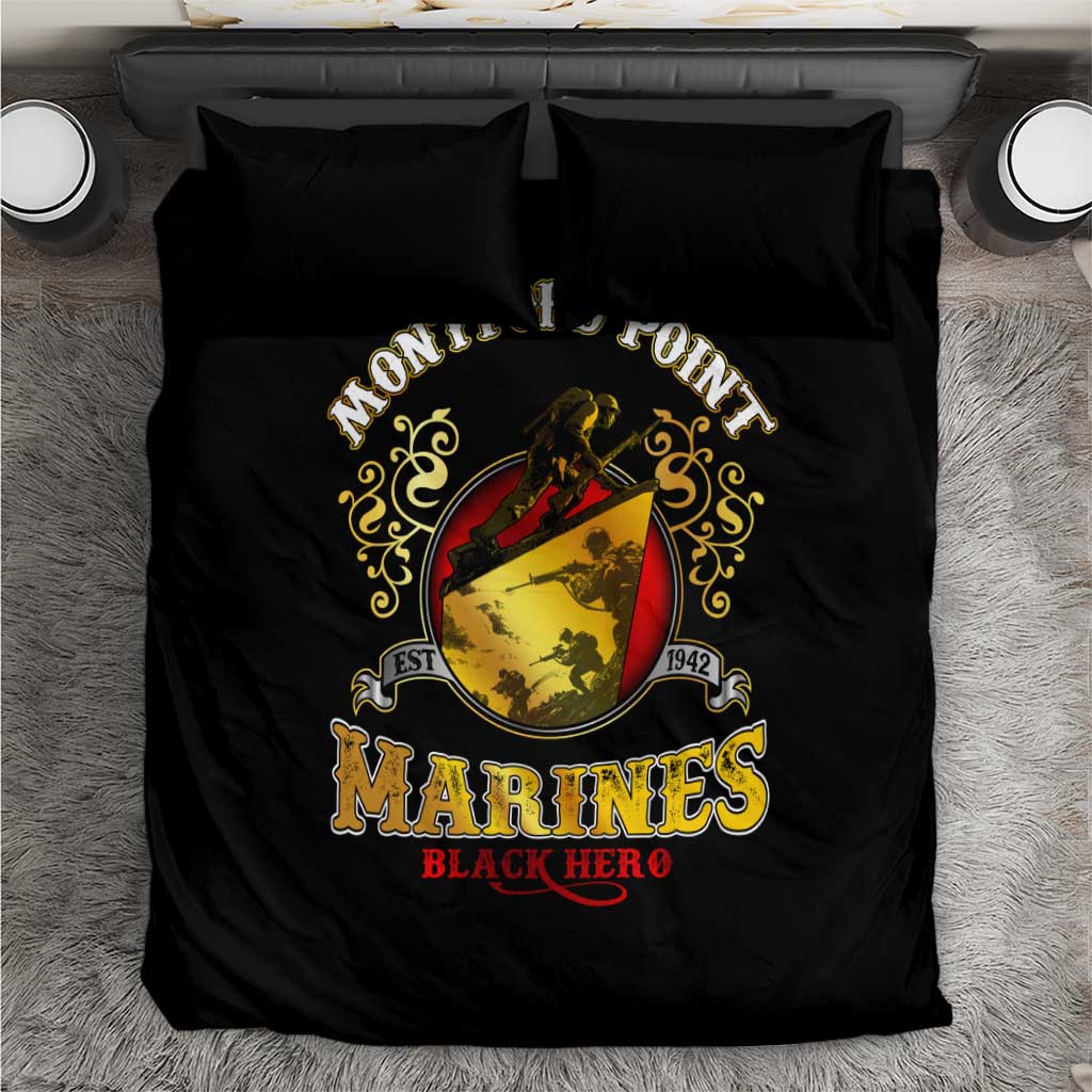Breaking Barriers: Black Valor Bedding Set - Wonder Print Shop