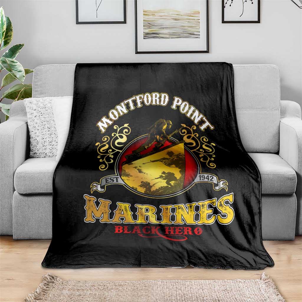 Breaking Barriers: Black Valor Blanket - Wonder Print Shop