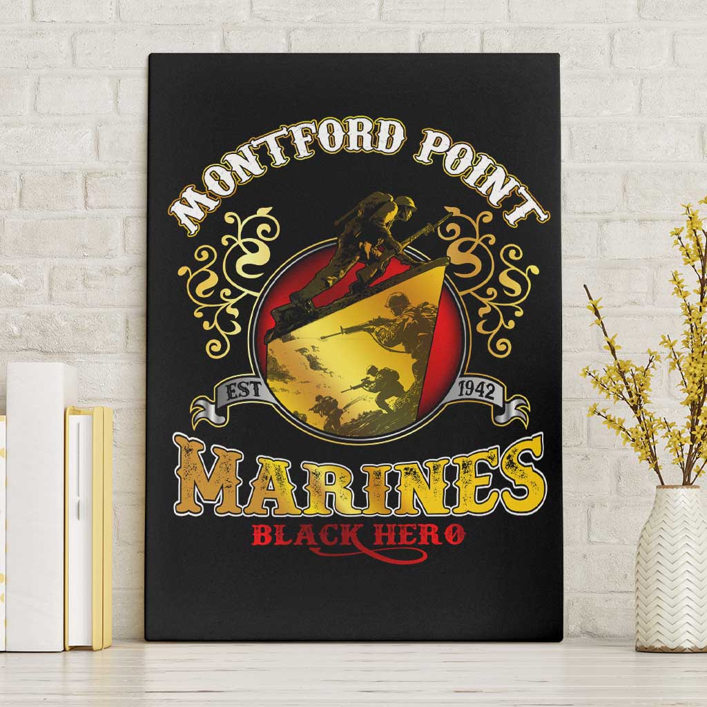 Breaking Barriers: Black Valor Canvas Wall Art - Wonder Print Shop