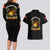 Breaking Barriers: Black Valor Couples Matching Long Sleeve Bodycon Dress and Hawaiian Shirt - Wonder Print Shop