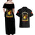 Breaking Barriers: Black Valor Couples Matching Off Shoulder Maxi Dress and Hawaiian Shirt - Wonder Print Shop