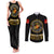 Breaking Barriers: Black Valor Couples Matching Tank Maxi Dress and Long Sleeve Button Shirt - Wonder Print Shop