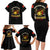 Breaking Barriers: Black Valor Family Matching Long Sleeve Bodycon Dress and Hawaiian Shirt - Wonder Print Shop