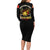 Breaking Barriers: Black Valor Family Matching Long Sleeve Bodycon Dress and Hawaiian Shirt - Wonder Print Shop