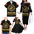 Breaking Barriers: Black Valor Family Matching Off The Shoulder Long Sleeve Dress and Hawaiian Shirt - Wonder Print Shop