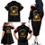 Breaking Barriers: Black Valor Family Matching Off The Shoulder Long Sleeve Dress and Hawaiian Shirt - Wonder Print Shop