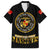 Breaking Barriers: Black Valor Family Matching Off The Shoulder Long Sleeve Dress and Hawaiian Shirt - Wonder Print Shop
