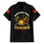Breaking Barriers: Black Valor Family Matching Off The Shoulder Long Sleeve Dress and Hawaiian Shirt - Wonder Print Shop