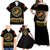 Breaking Barriers: Black Valor Family Matching Off Shoulder Maxi Dress and Hawaiian Shirt - Wonder Print Shop
