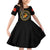 Breaking Barriers: Black Valor Family Matching Off Shoulder Short Dress and Hawaiian Shirt - Wonder Print Shop