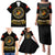 Breaking Barriers: Black Valor Family Matching Puletasi and Hawaiian Shirt - Wonder Print Shop
