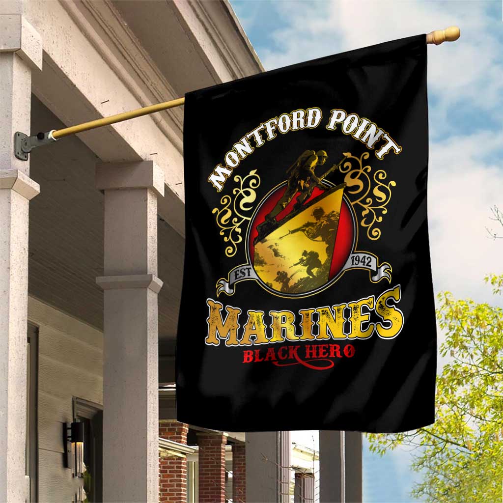 Breaking Barriers: Black Valor Garden Flag - Wonder Print Shop