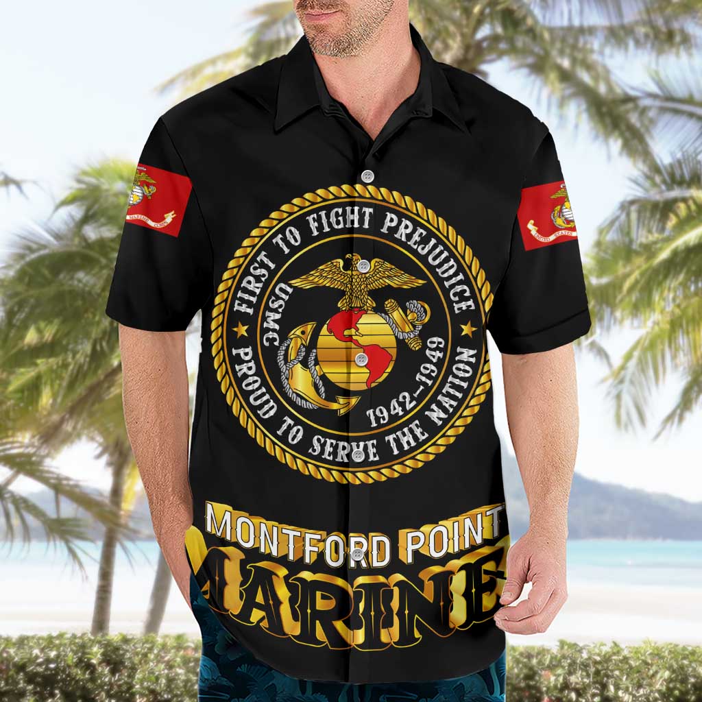 Breaking Barriers: Black Valor Hawaiian Shirt - Wonder Print Shop