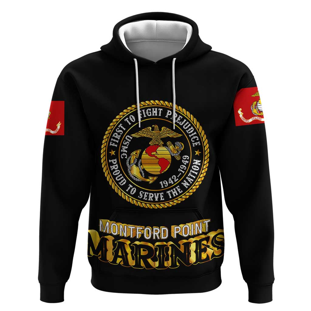 Breaking Barriers: Black Valor Hoodie - Wonder Print Shop