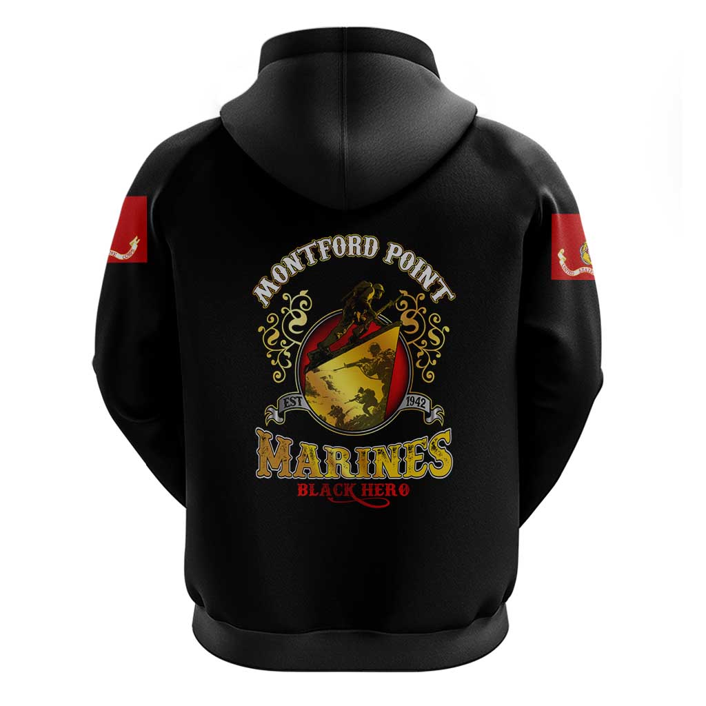 Breaking Barriers: Black Valor Hoodie - Wonder Print Shop