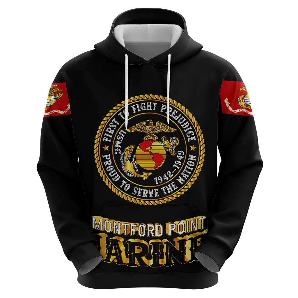 Breaking Barriers: Black Valor Hoodie - Wonder Print Shop