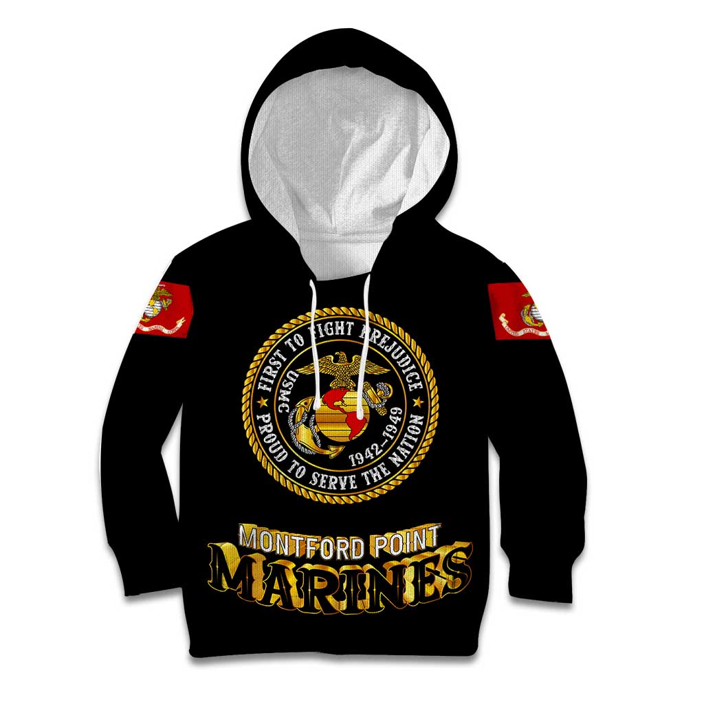 Breaking Barriers: Black Valor Kid Hoodie - Wonder Print Shop