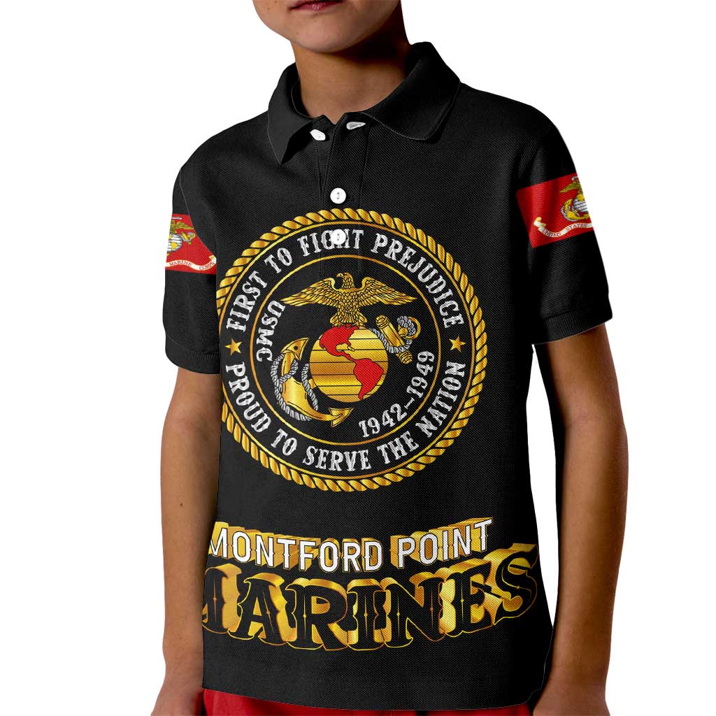 Breaking Barriers: Black Valor Kid Polo Shirt - Wonder Print Shop