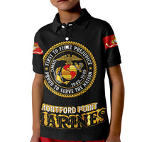 Breaking Barriers: Black Valor Kid Polo Shirt - Wonder Print Shop