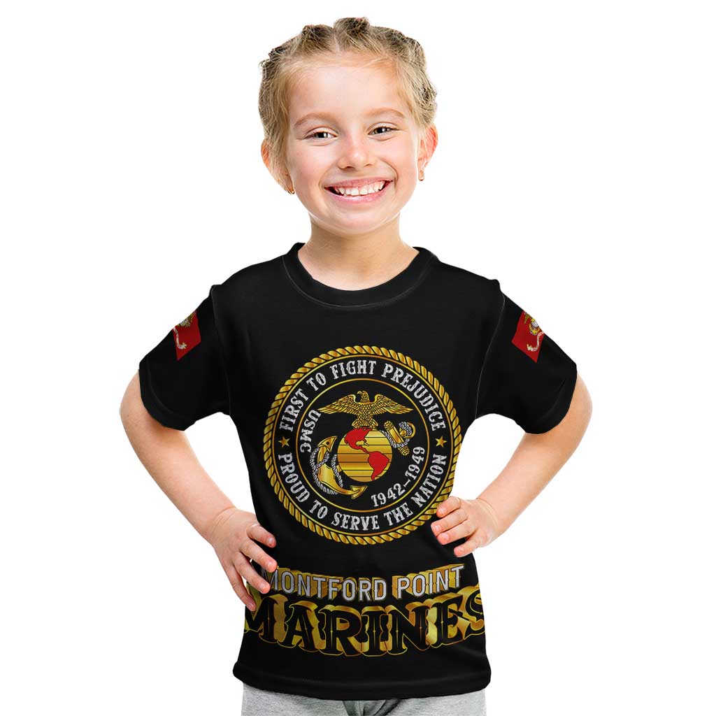 Breaking Barriers: Black Valor Kid T Shirt - Wonder Print Shop