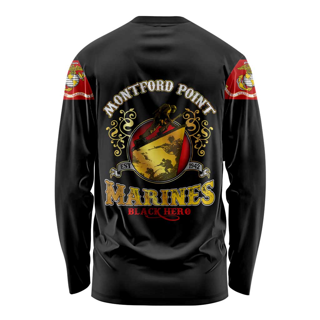 Breaking Barriers: Black Valor Long Sleeve Shirt - Wonder Print Shop