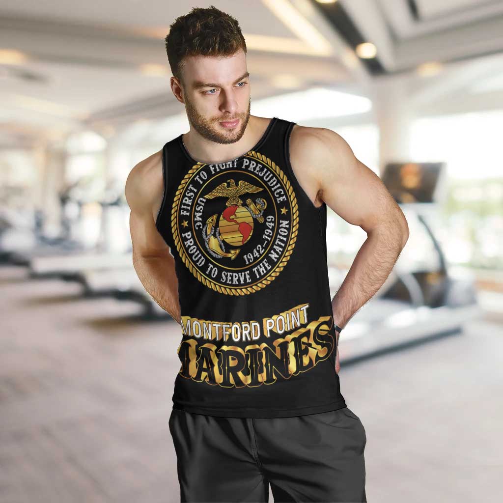 Breaking Barriers: Black Valor Men Tank Top - Wonder Print Shop