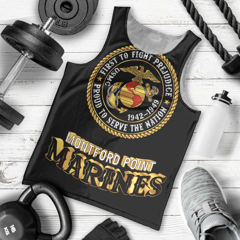 Breaking Barriers: Black Valor Men Tank Top - Wonder Print Shop