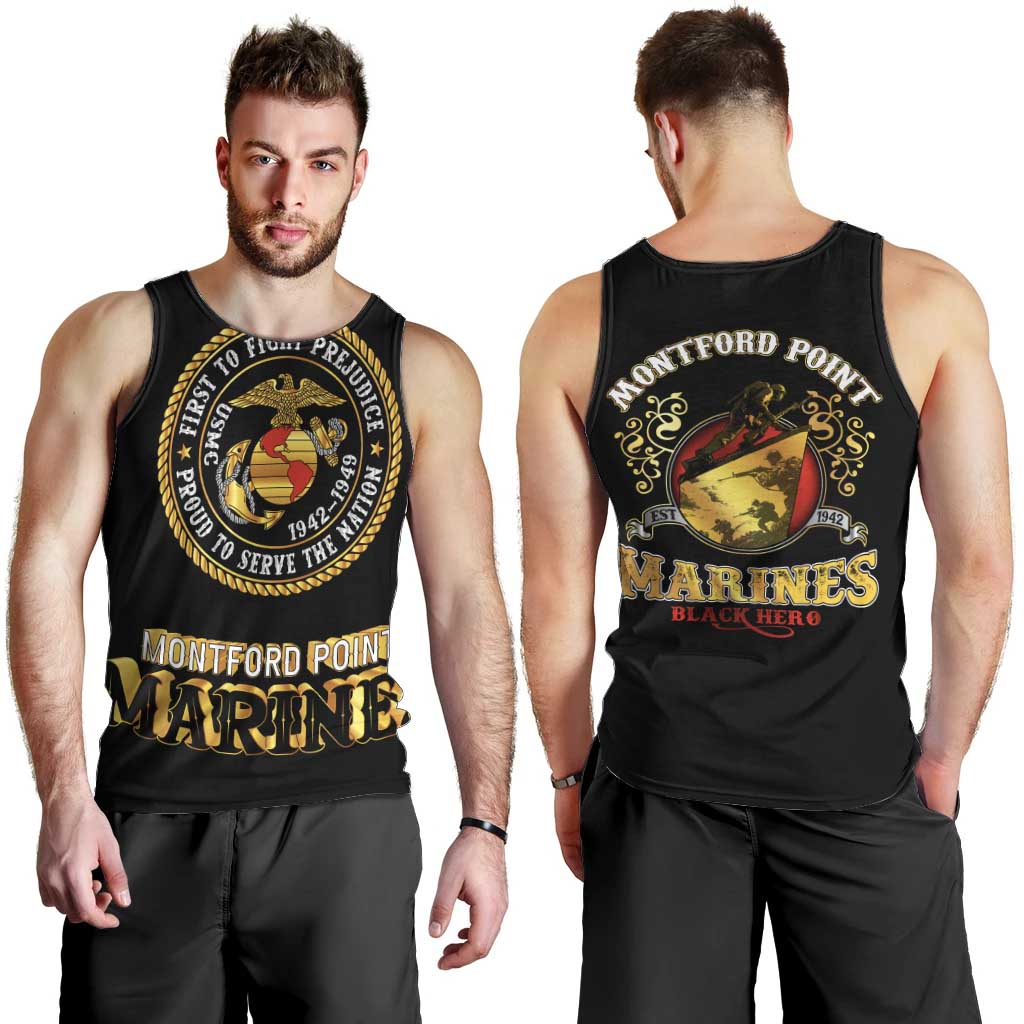 Breaking Barriers: Black Valor Men Tank Top - Wonder Print Shop