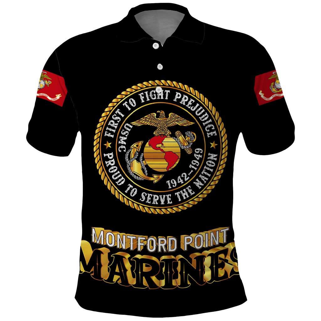 Breaking Barriers: Black Valor Polo Shirt - Wonder Print Shop