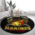 Breaking Barriers: Black Valor Round Carpet - Wonder Print Shop