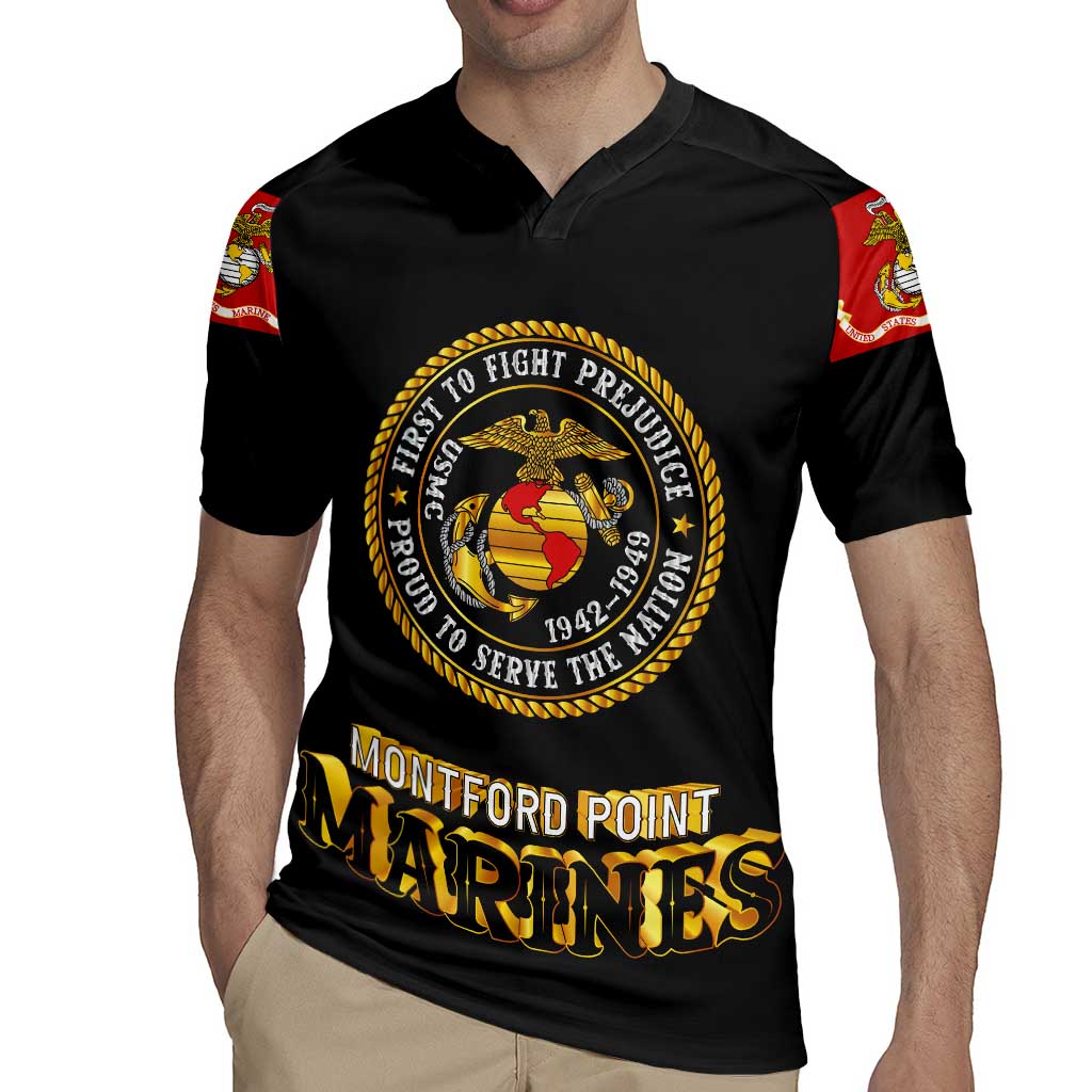 Breaking Barriers: Black Valor Rugby Jersey - Wonder Print Shop