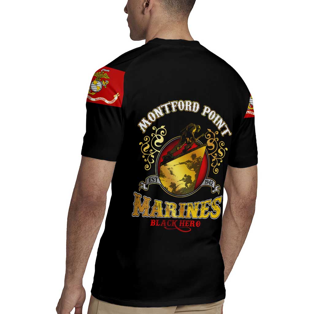 Breaking Barriers: Black Valor Rugby Jersey - Wonder Print Shop