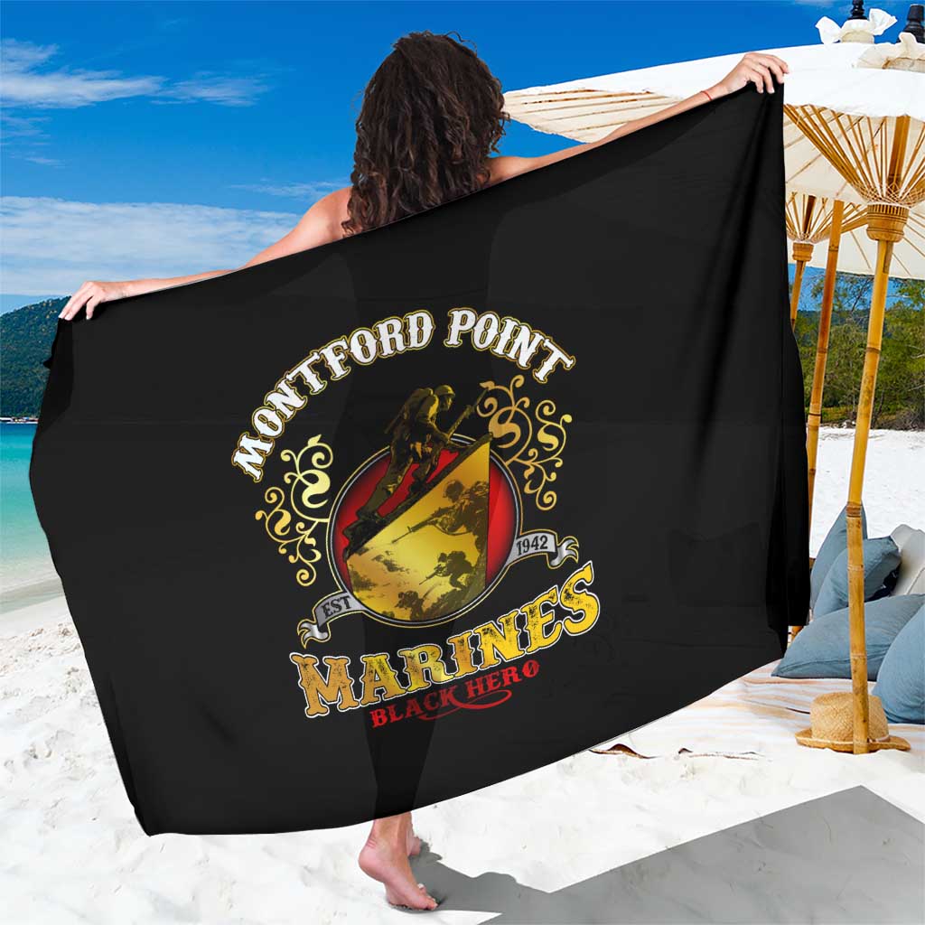Breaking Barriers: Black Valor Sarong - Wonder Print Shop