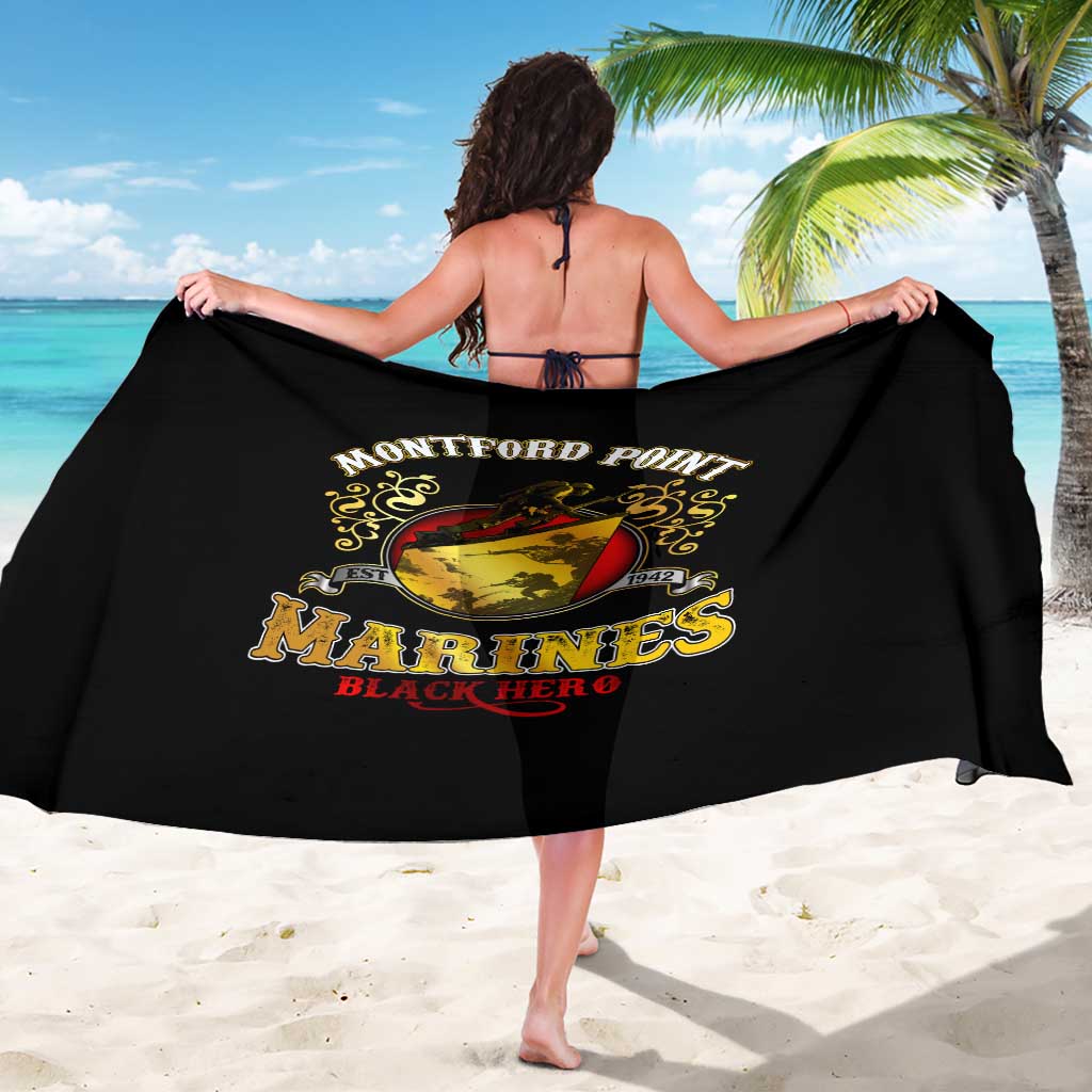Breaking Barriers: Black Valor Sarong - Wonder Print Shop