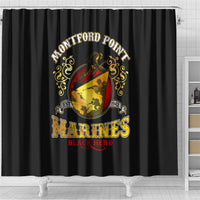 Breaking Barriers: Black Valor Shower Curtain - Wonder Print Shop