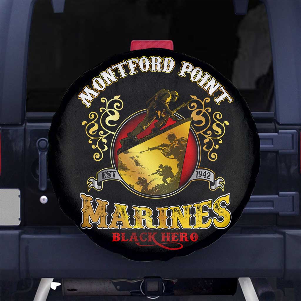 Breaking Barriers: Black Valor Spare Tire Cover - Wonder Print Shop