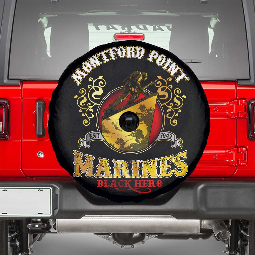 Breaking Barriers: Black Valor Spare Tire Cover - Wonder Print Shop