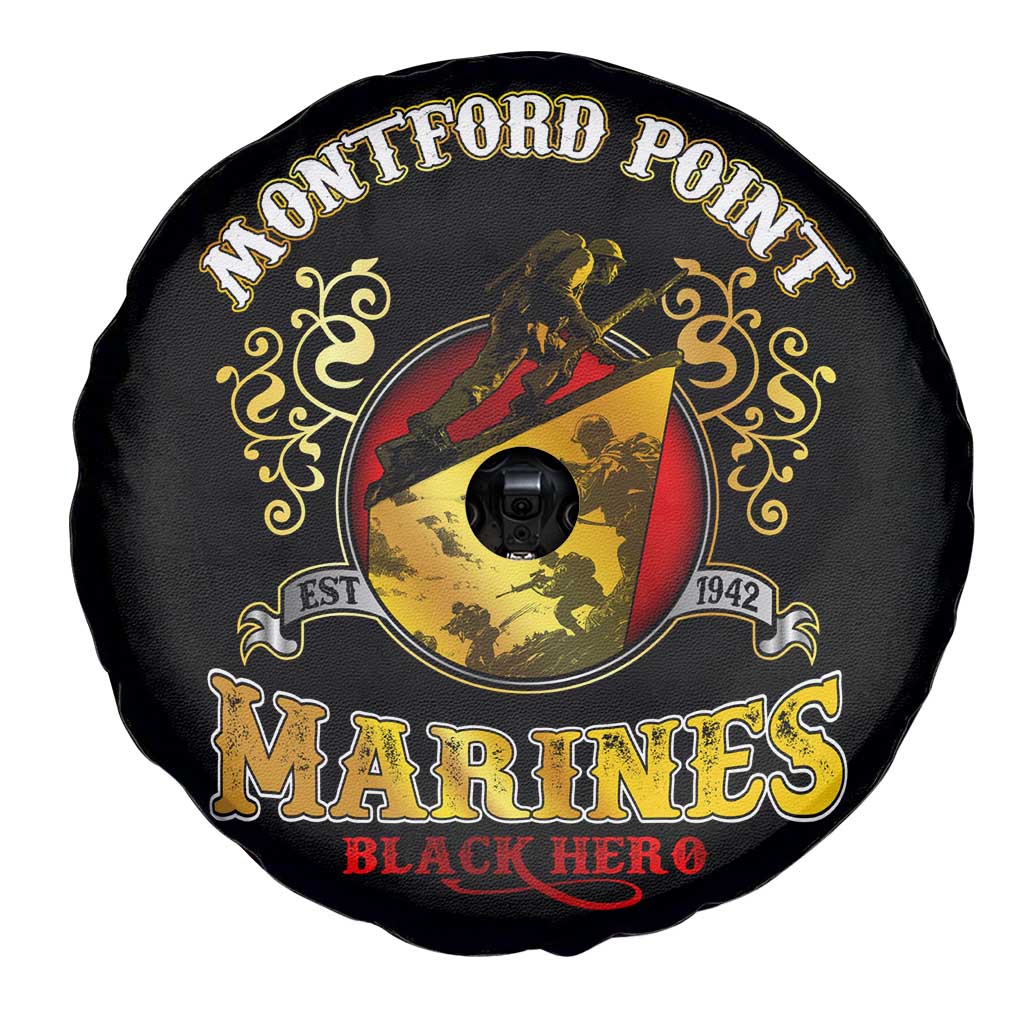 Breaking Barriers: Black Valor Spare Tire Cover - Wonder Print Shop