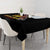 Breaking Barriers: Black Valor Tablecloth - Wonder Print Shop