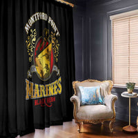 Breaking Barriers: Black Valor Window Curtain - Wonder Print Shop