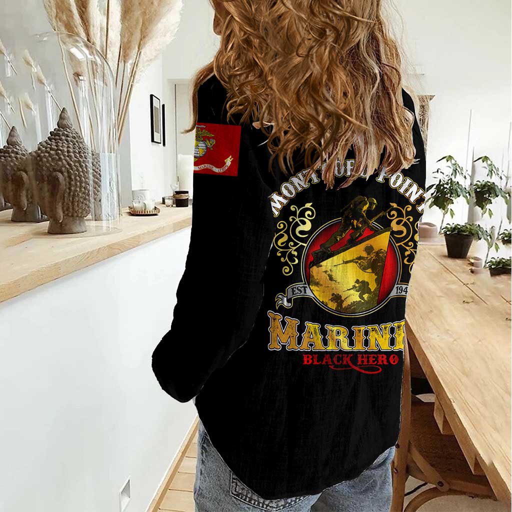 Breaking Barriers: Black Valor Women Casual Shirt - Wonder Print Shop