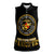 Breaking Barriers: Black Valor Women Sleeveless Polo Shirt - Wonder Print Shop